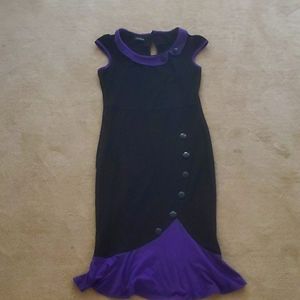 Black and Purple Dress